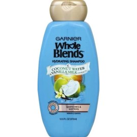 Garnier Whole Blends Shampoo with Coconut Water & Vanilla Milk Extracts, 12.5...
