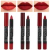 evpct 3Pcs Dark Red Lip Liner Pencil Set, Deep Ruby