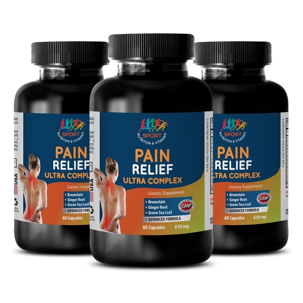 Knee Support Pills - PAIN RELIEF ULTRA COMPLEX 610MG 3B - Green Tea Powder