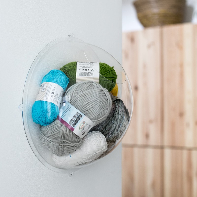 HMF 46624-22 Wall Shelf Acrylic Hemisphere, Hanging Display, Diameter 24