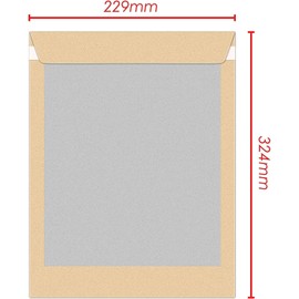 5 X A4 Board Back Manila Envelopes. Please Do Not Bend Written On Each Envelope. Size- 324mm x 229mm .Self Seal Secure Envelopes. IEDAHCIT PACKAGING. 5 ENVELOPES