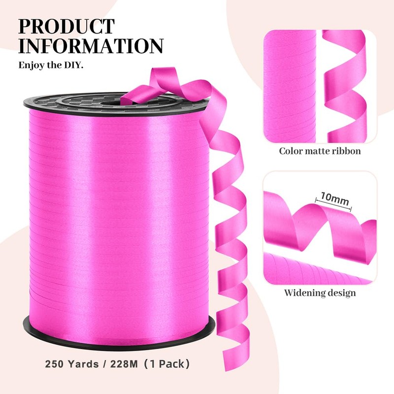 LACNNY Curling Ribbon - 250 Yards, 3/8" Width, Ideal for