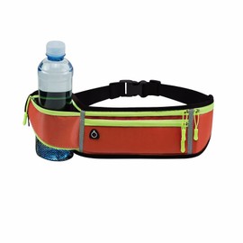 Slim Running Waist Pack for Men Women Waterproof Fanny Pack Reflective Adjustable Runners Belt for Fitness Workout Travel Hands Free Phone Bum Bag Sport Money Belt Bag Orange
