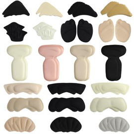 QIYUDA 21Pairs Toe Inserts for Shoes Too Big, Adjustable Shoe Filler, Shoe Size Reducer Stuffers