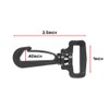 Paracord Planet Plastic Swivel Snap Hook – 1 Inch Black