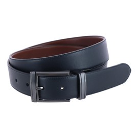 Trafalgar Men's Maverick 32mm Reversible Leather Dress Belt, 36, Black to Brown