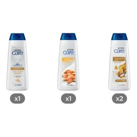 Kit Avon: Crema Avena 350ml + Loción Glicerina Y Almendras + 2 Cremas Argán Y Naranja 350ml