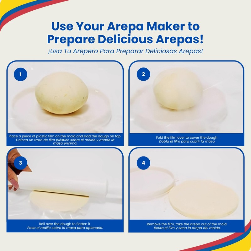 Molde Para Empanadas (3 Uds) con Molde para Arepas (3