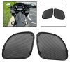 Unbranded Black Front Speaker Mesh Grill Covers For Harley Road