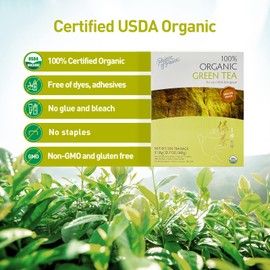 Prince of Peace 100% Organic Tea, BEST VALUE Family Size, 200 Tea Bags (Organic Green Tea)