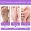 QOCUILC 2 Paia maschera piedi secchi screpolati, Maschera piedi esfoliante,