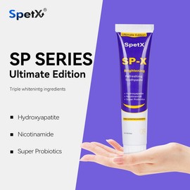 ​SpetX SP-X  Toothpaste | Hydroxyapatite + Niacinamide PRO + Probiotics | 300% Enamel Repair & Microbial Balance | Vegan, Coffee Stain Defense:_2pcs