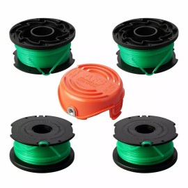 BLACK+DECKER For Black & Decker GH3000, SF-080 Grass Trimmer Replacement Spool Line With Cap