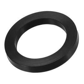 sourcing map Nitrile Rubber Flat Washer 1-1/2 Inch DN40 Gasket for Wrench Type Quick Connector, Black
