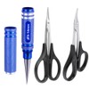 3-Pack HobbyPark RC Body Reamer Hole Puncher and Curved Scissors