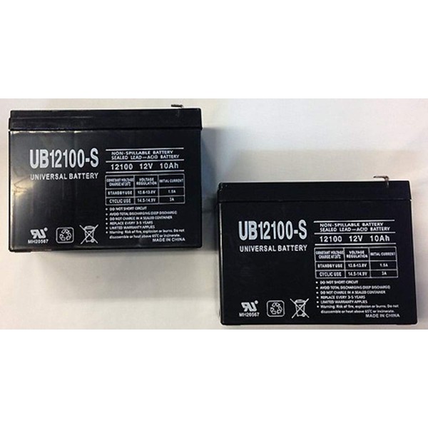 UPG 12V 10Ah Scooter Battery Replaces BB Battery BP10-12 T2, BP10-12T2-2 Pack