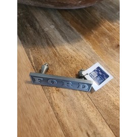 Ford New~ FORD Handle(s) Drawer Pull Brushed Nickel Garage Cabinet Man Cave Car Knob