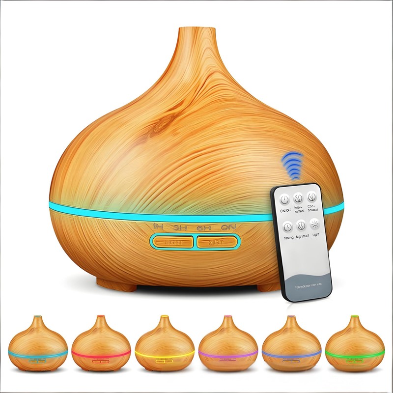 550ml Aromatherapy Diffuser Humidifier, Quiet Aromatherapy Mist Diffusers for Essential