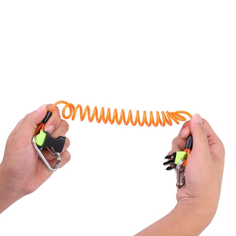 Demeras Diving lanyard anti-loss spring coil lanyard scuba diving lanyard