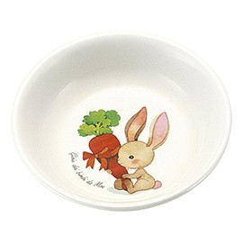 Markei Belli Child D63 BC 3.9 inches (10 cm) Round Dish Rabbit