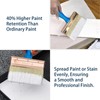 KingOrigin Deck Stain Brush, 3 Pack Thick Paint Brushes (4",