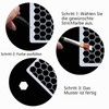 GORGECRAFT Honeycomb Stencil Templates 30 x 30 cm Large Washable
