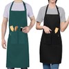 LEFUNDA® Pack of 2 Aprons, Waterproof Apron with 3 Pockets,