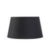 QAZQA Modern Cotton Lampshade Black 32I25I18 with Gold I Brass