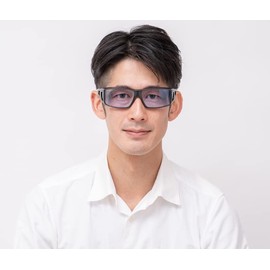 Neo Contrast SC50PHN Dimmable Sunglasses, Night Driving Overglasses, UV Protection, Driving Sunglasses, Made in Japan, Made in Sabae, Hopnik Laboratory, carbon red