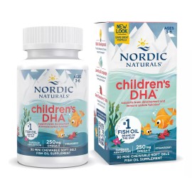 Nordic Naturals Omega Dha Para Niños Nordic Naturals 250mg 90 Mini Gel Sabor Fresa