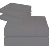 Trend Bedding Mart 4PC Sheet Set Grey Solid 100% Egyptian