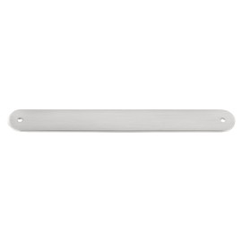 GlideRite 9-1/2" Rounded Backplate 7-9/16" 192mm Center-Center, Satin Nickel - 9343-192-SN-25