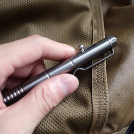 Bolt Action Pen, Gel Ink Pen with Vintage Bolt Action Press Action, Titanium Alloy Writing Tool Stationeries Office Supplies for Men & Women