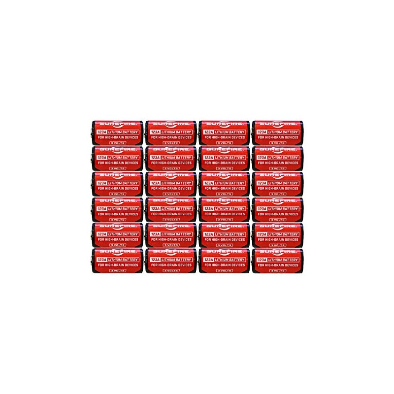 SureFire SF12-BB 123A 3-Volt CR123 Lithium Batteries - 24 Pack