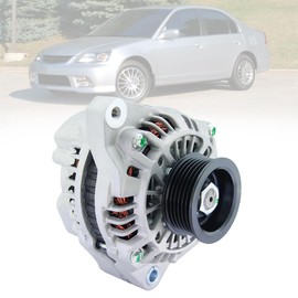 Alternator 70A FIT 2001–2005 Honda Civic & Acura EL 1.7L – Replace OE# 31100-PLM-A01, 13893, A005TA7091 – 6-Groove Pulley