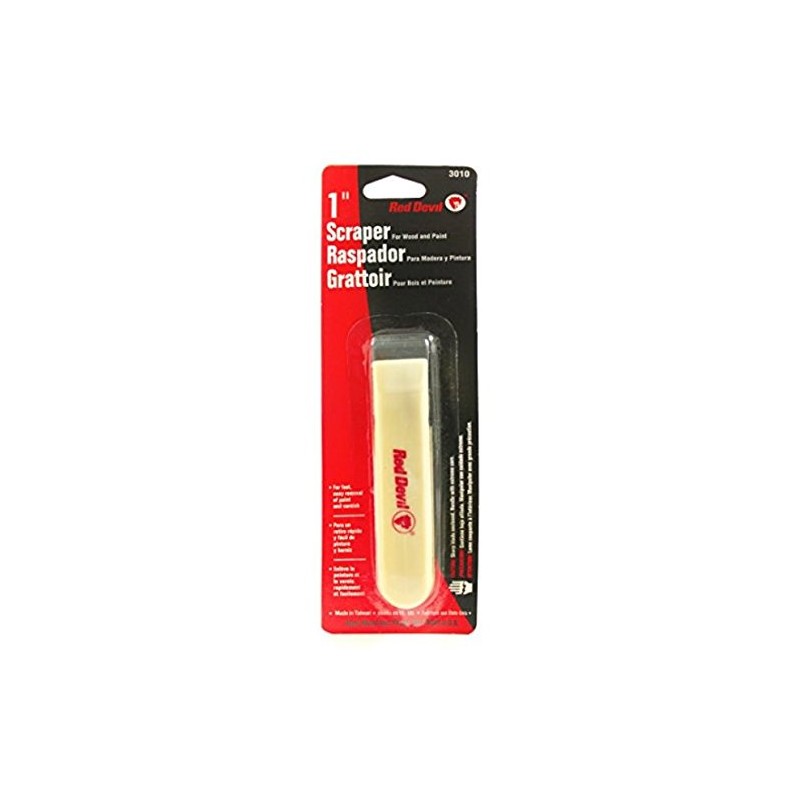 Red Devil 3010 1" Single-Edge Paint Scraper,Beige