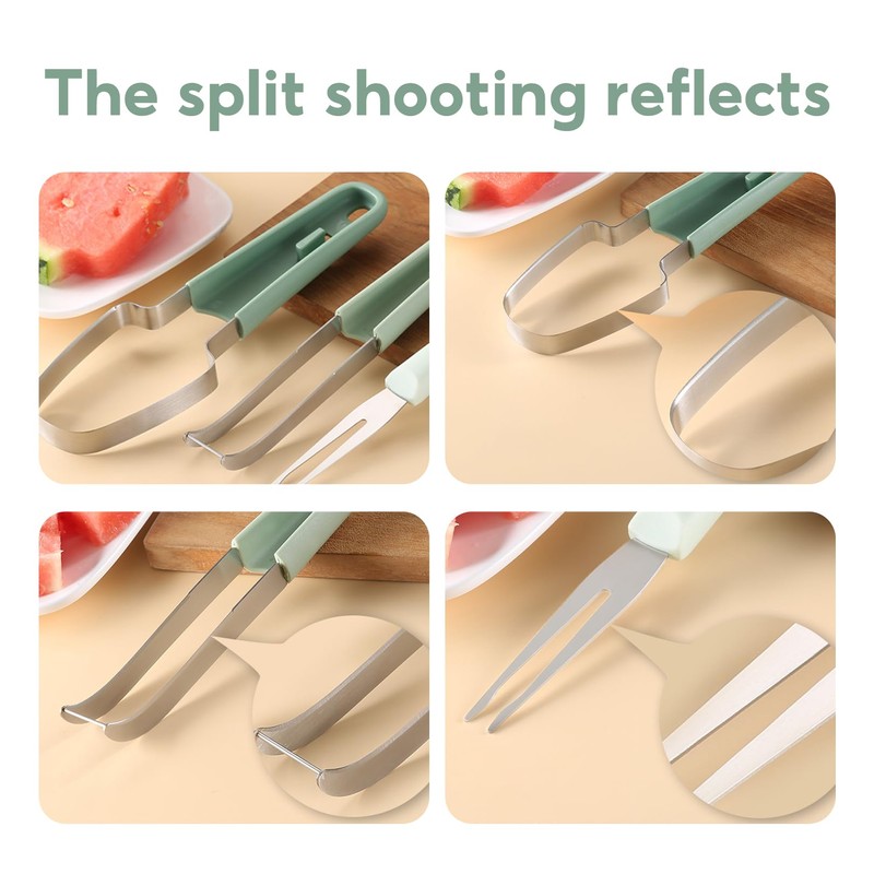 Pack of 3 Fruit Cutters, Summer Gadgets Melon Cutter, Watermelon