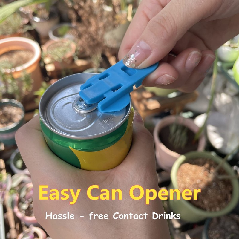Manual Easy Can Opener, 6 Pack Colorful Soda Beer Can