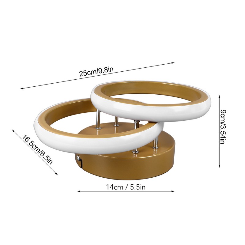 Modern LED Ceiling Light Round Interior Lighting for Room Hallway