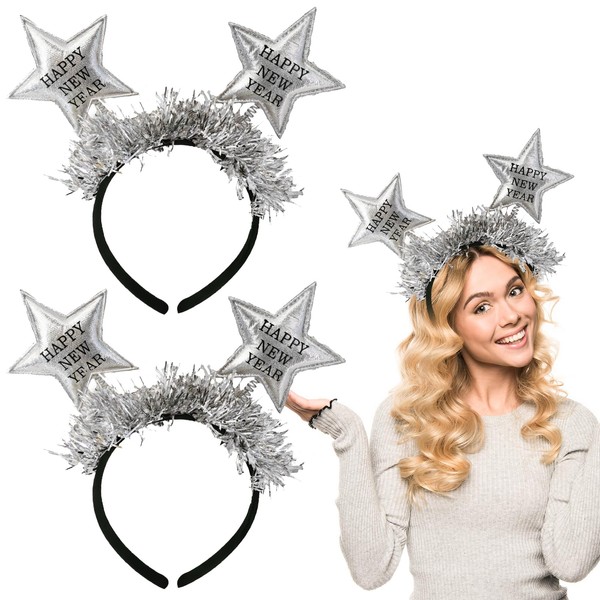 Pack of 2 Happy New Year Headbands, New Year Decorative