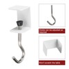 HARFINGTON 4pcs Desk Hook Clamp 0.2"-1.4" Clamping Range Bag Hook