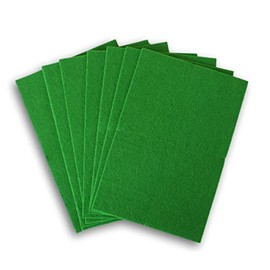 Felt Sheets Craft Sewing DIY Set - Solid Color Sheet Packs - 6 x 9 inches - 8 Ct (Green)
