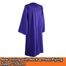 OSBO GradSeason Matte Graduation Gown Cap Tassel Set 2025 for High School and Bachelor, Purple, 51 plus