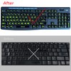 Universal English Large Lettering Keyboard Stickers Full Set for PC