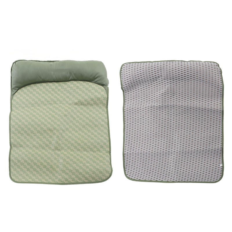 Dog Cooling Mat Breathable Portable Rattan Bed Pet Summer Sleeping