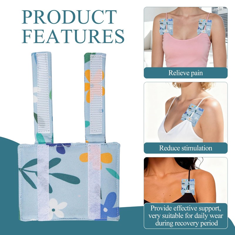 Yxmeiguo 2 Pack Bra Strap Cushion, Pacemaker Pillow Chemo Port