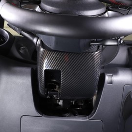 DIYUCAR Fit For Toyota GR86 ZN8 Subaru BRZ ZD8 2022 2023 Steering Wheel Cover Interior Panel Protective Cover Steering Panel Cover Interior Parts Custom Accessories ABS Plastic (Carbon Pattern)