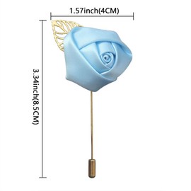 Pack of 10 Men's Pin Brooches for Bride Groom Groomsman Bridesmaid Wedding Prom Party