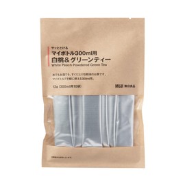 MUJI 12070658 My Bottle for 10.1 fl oz (300 ml), White Peach & Green Tea, 0.4 oz (12 g) (1.2 g x 10 Bags for 10.1 fl oz (300 ml)