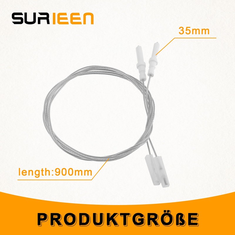 SURIEEN Gas Hob Cooker Ignition Electrode Spark Plug 900 mm